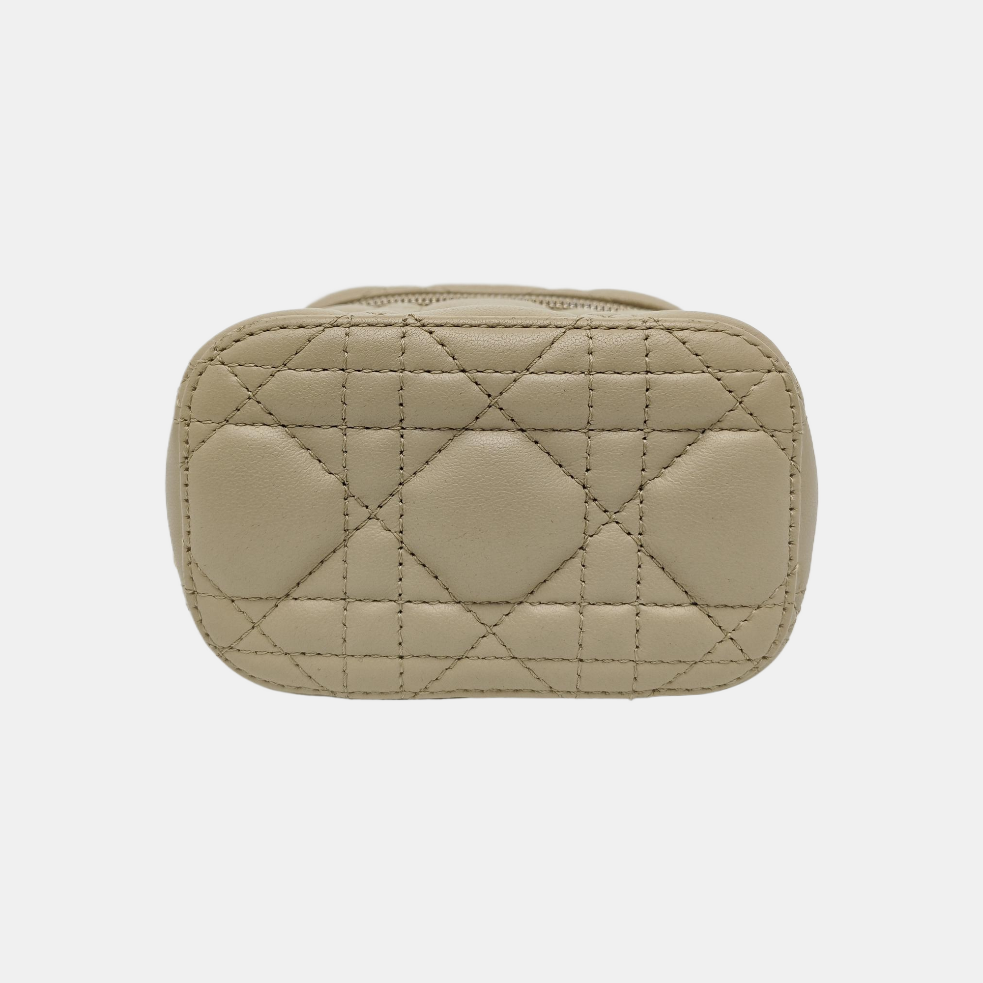 Lady Dior Super Mini Cannage Lambskin Beige