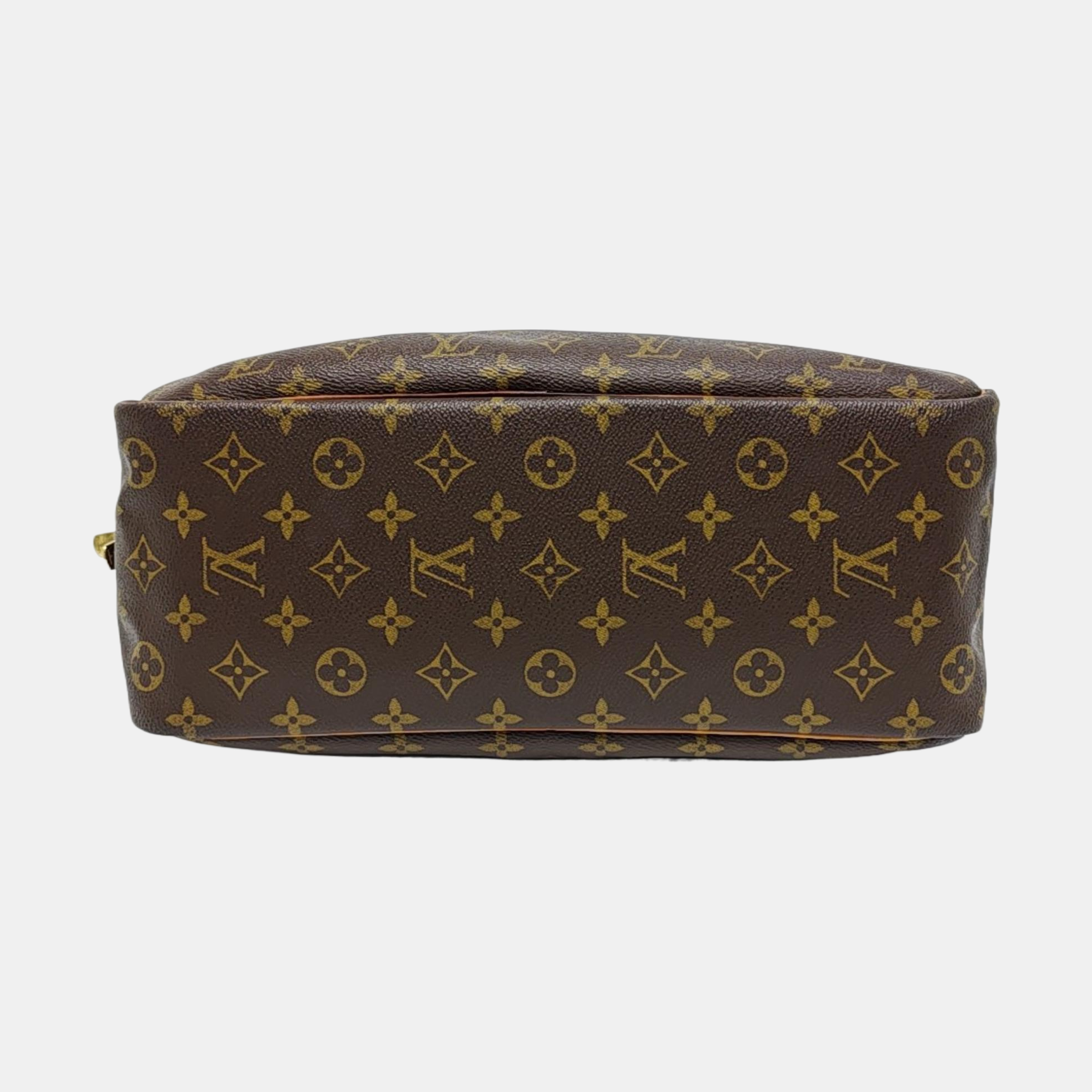 DEAUVILLE Monogram Coated Canvas Brown