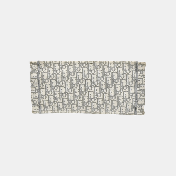 Book Tote Medium Oblique Canvas White