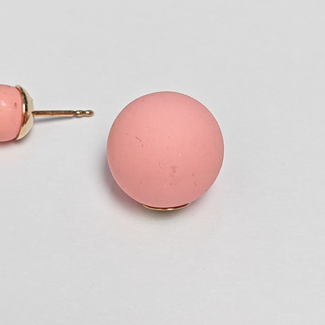 Dior Tribales Metal Pink Stud Earrings
