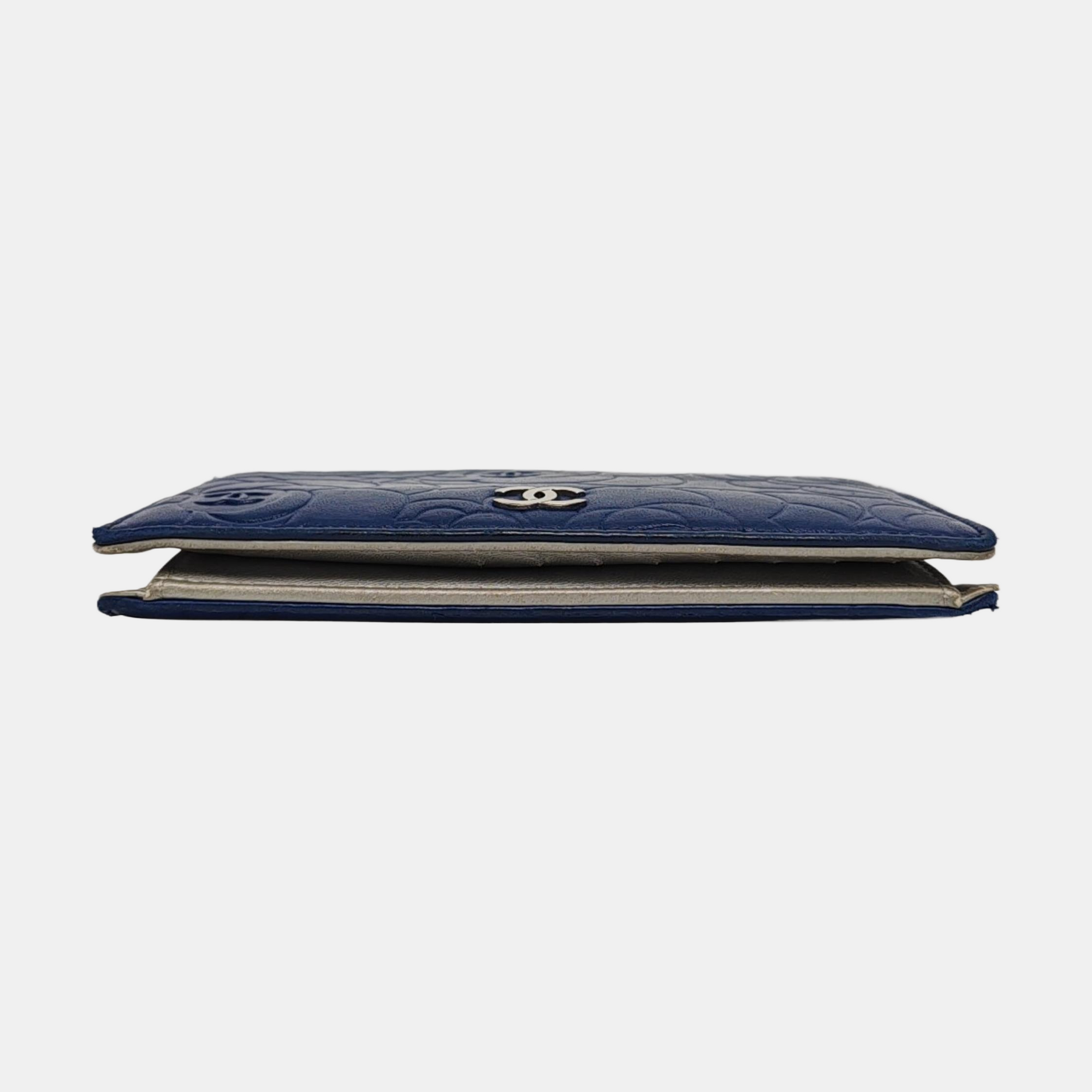 Lambskin Wallet Blue