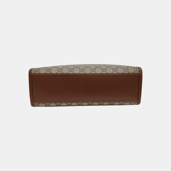 GG Multicolor Monogram Coated Canvas Beige