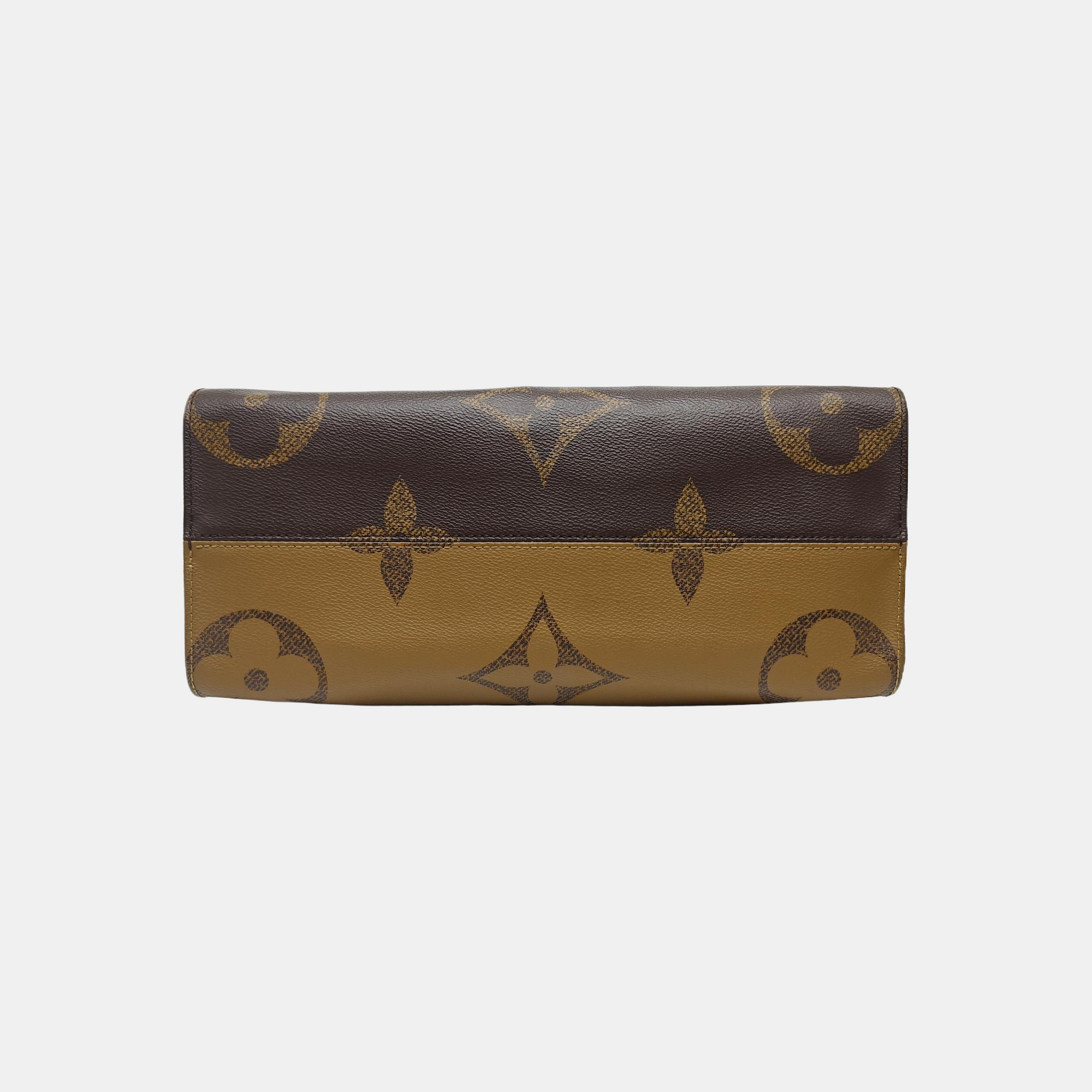 ONTHEGO MM Monogram Coated Canvas Brown