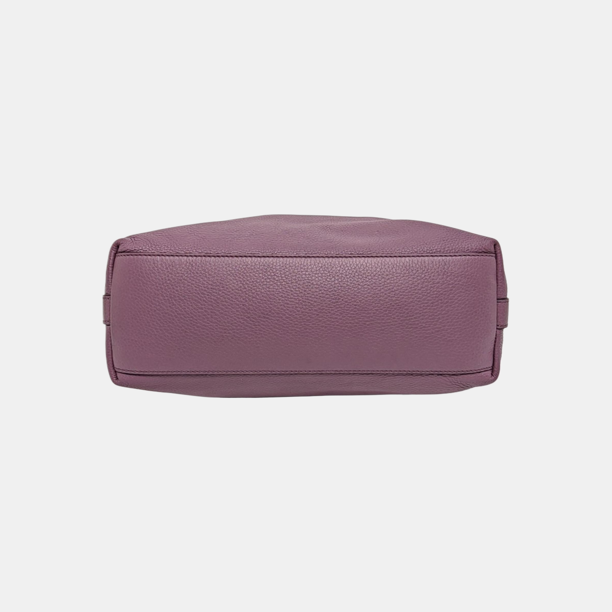 Calfskin Shoulder Bag Purple