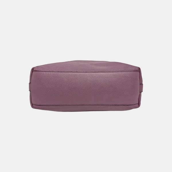 Calfskin Shoulder Bag Purple