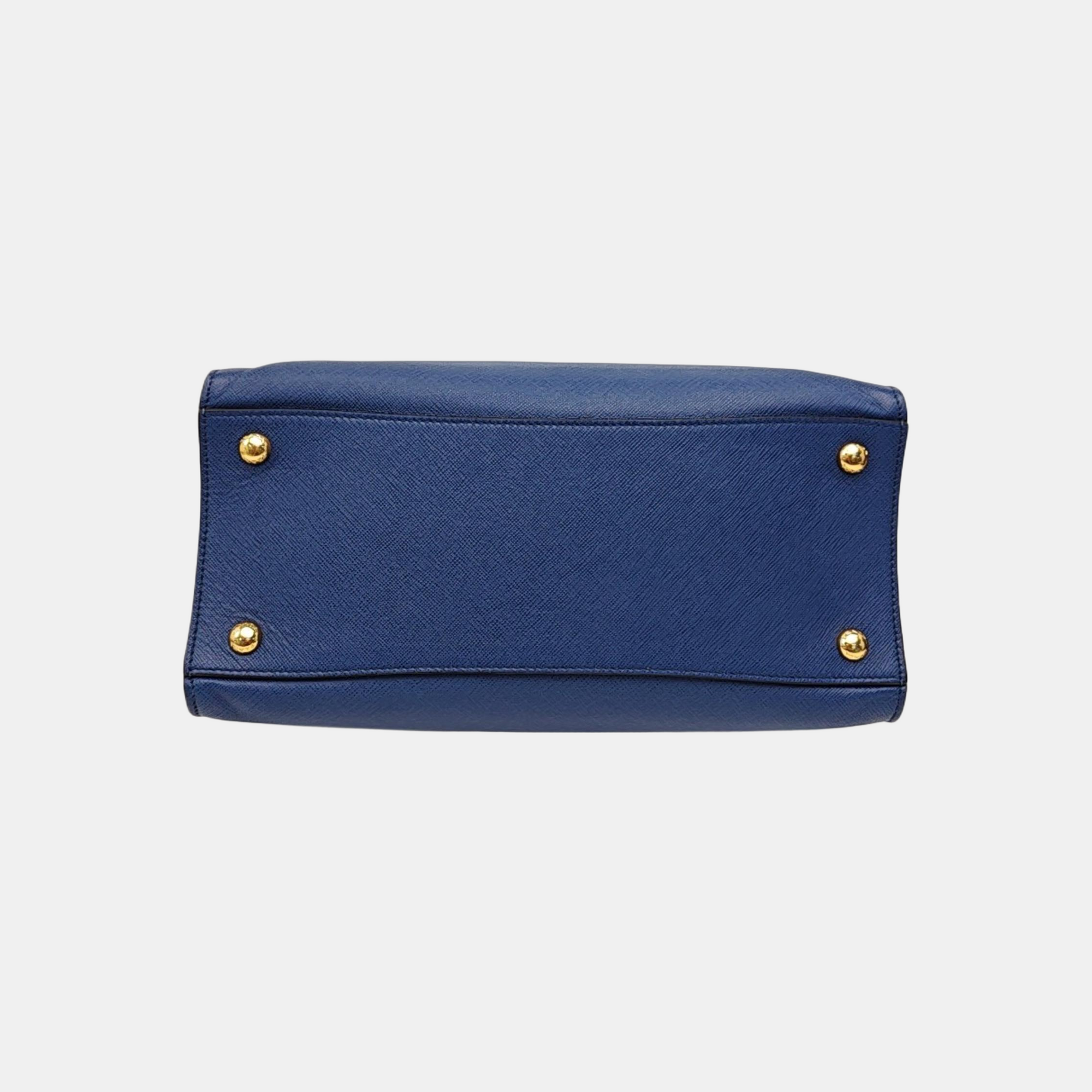 Calfskin Tote Bag Medium Blue
