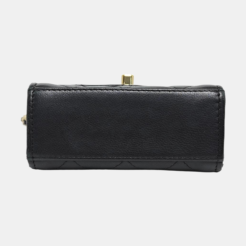Authenticated pre-owned  TRENDY CC Quilted Lambskin Black - Shoulder Bag at Looply
