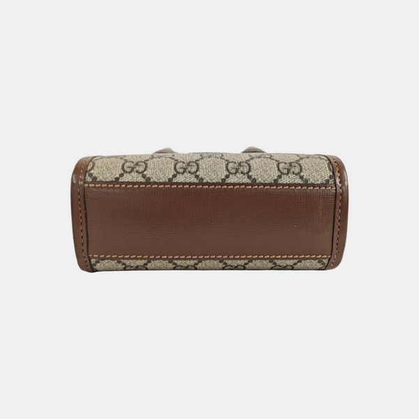 Retro Mini Monogram Coated Canvas Beige