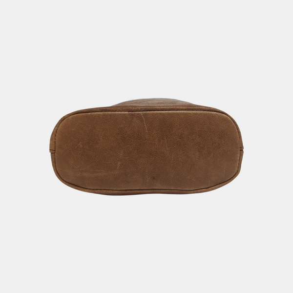 Lambskin Shoulder Bag Brown