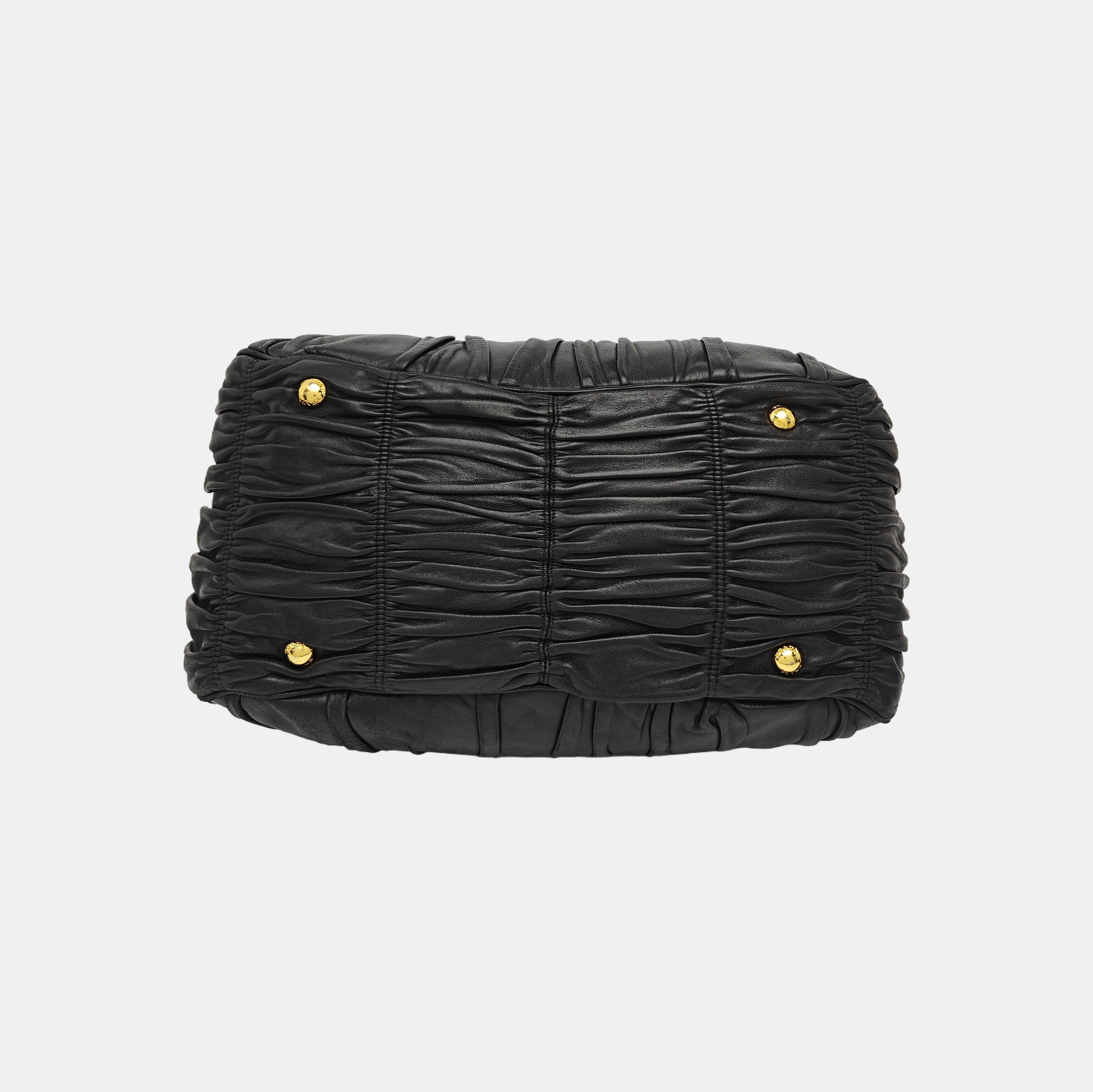Quilted Lambskin Tote Bag Black
