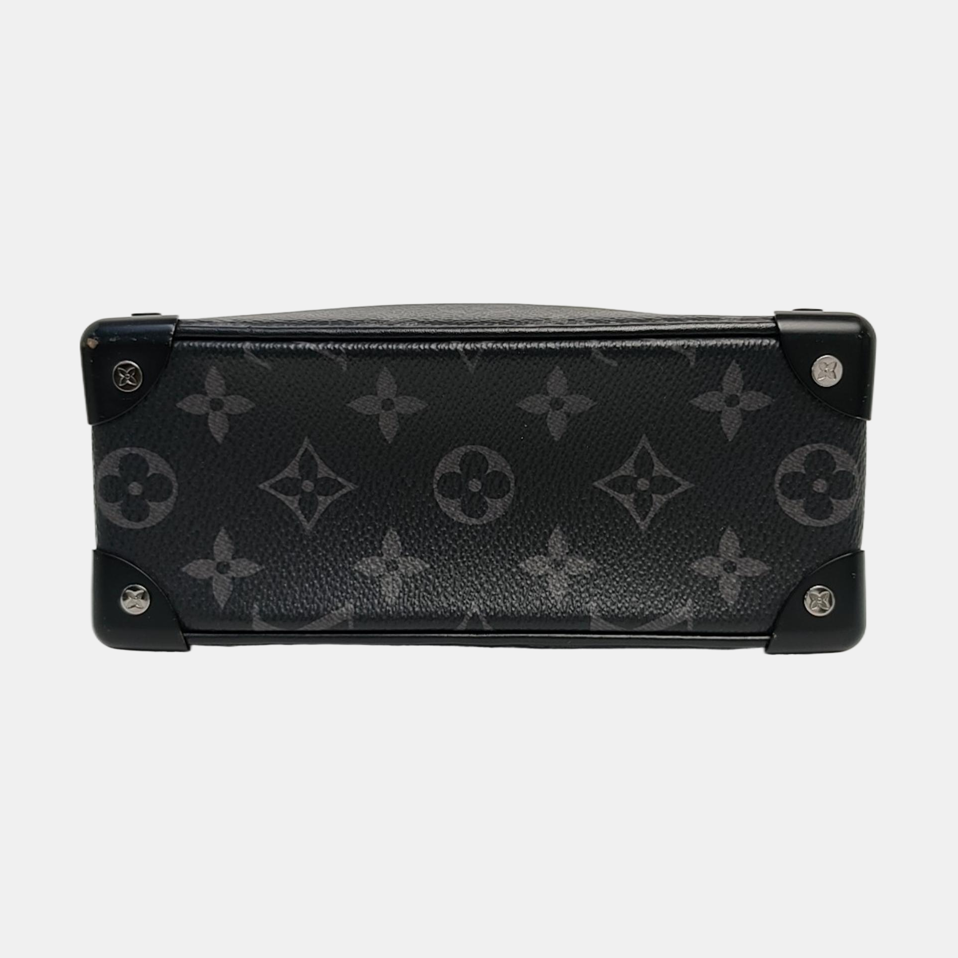 SOFT TRUNK Mini Monogram Coated Canvas Black