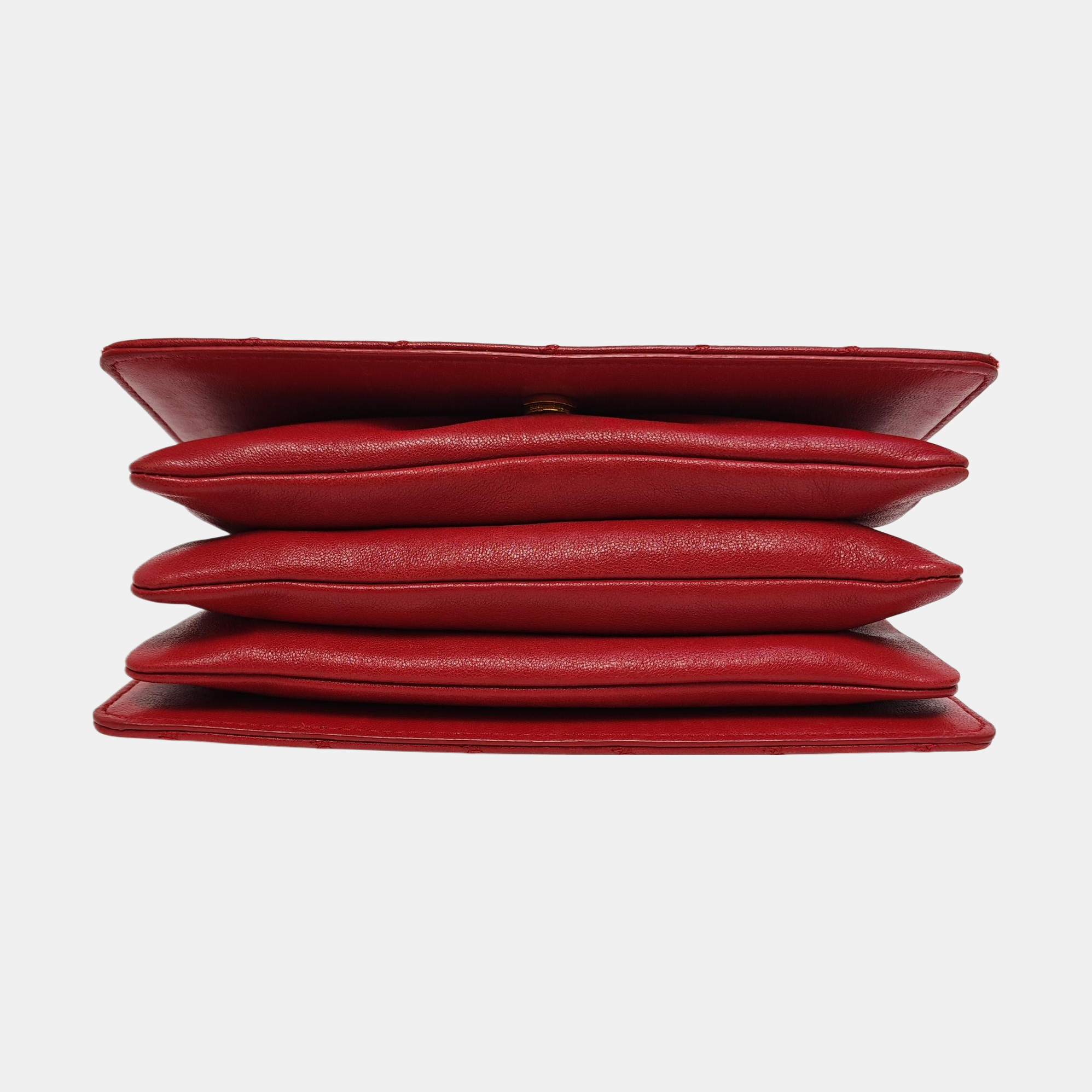 ANGIE Quilted Lambskin Red