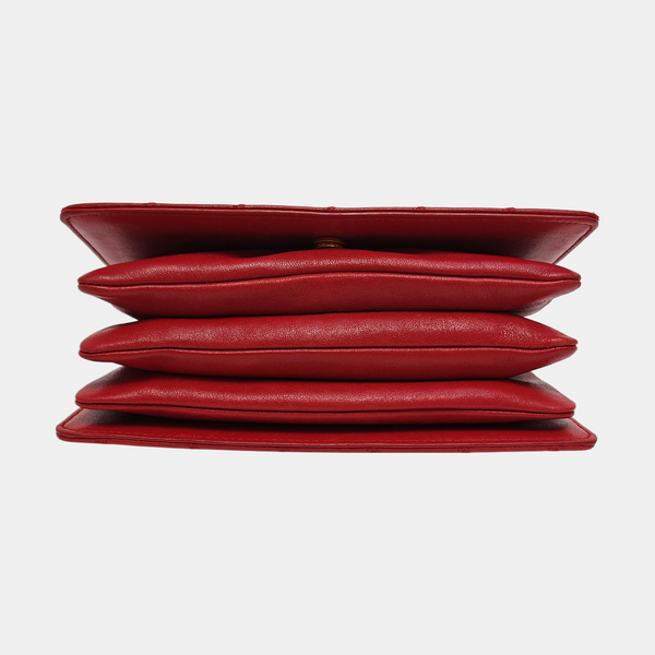 ANGIE Quilted Lambskin Red