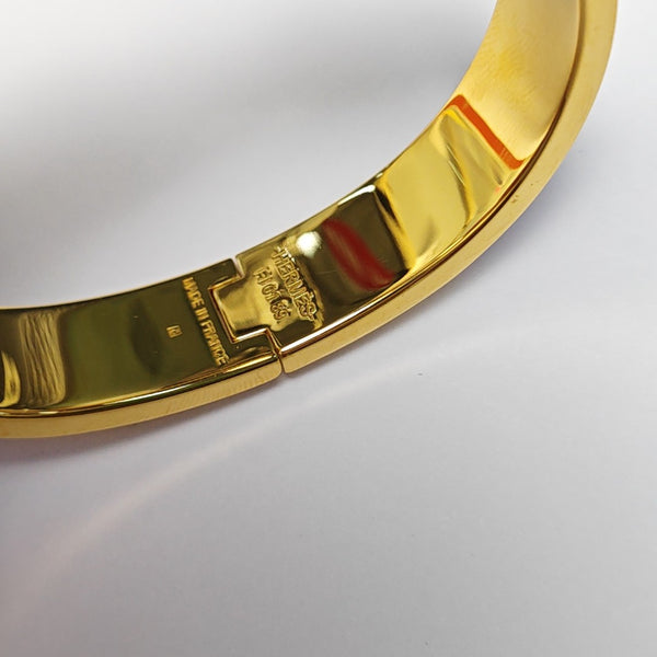 Clic H Metal Gold Bangle