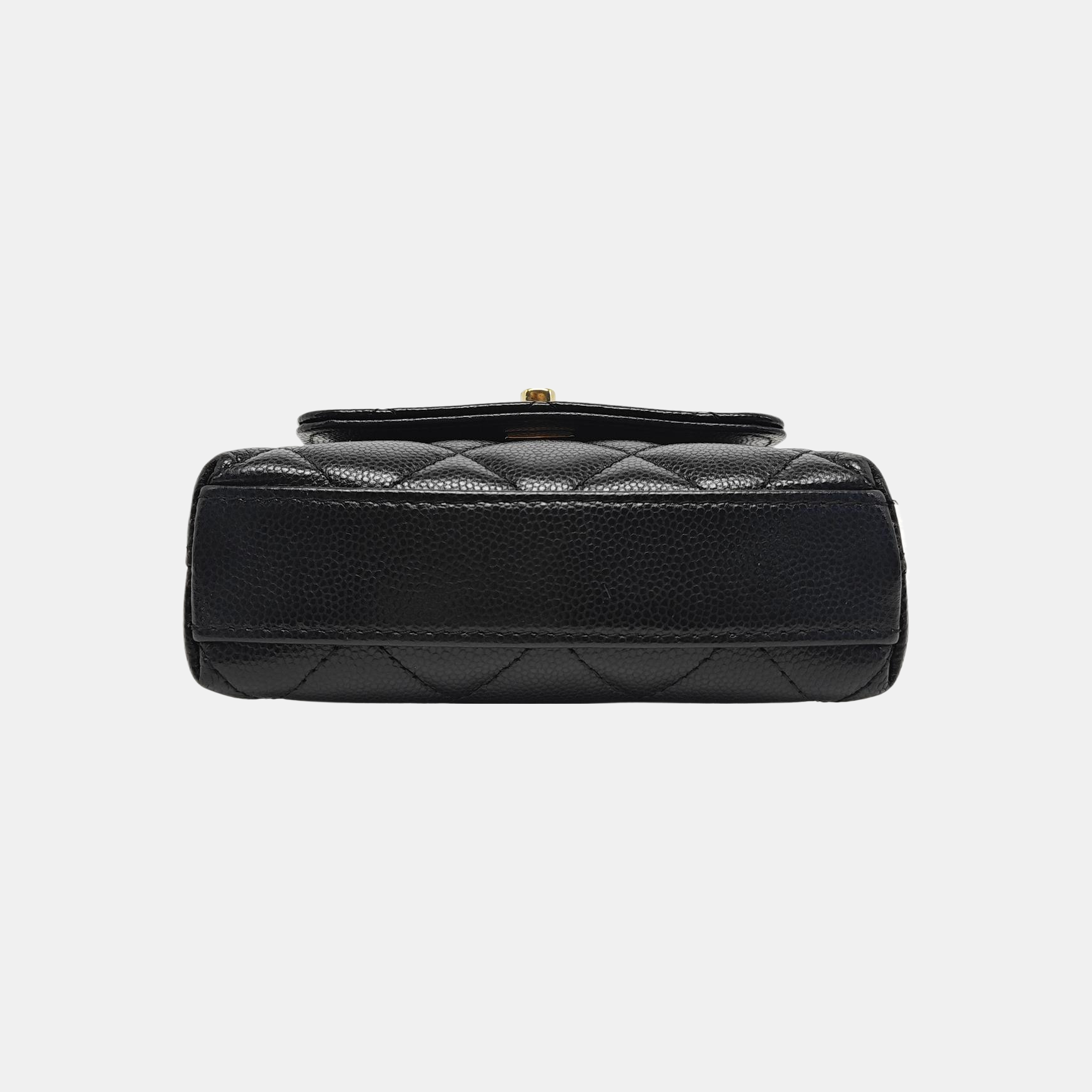 COCO HANDLE Super Mini Quilted Grained Calfskin Black