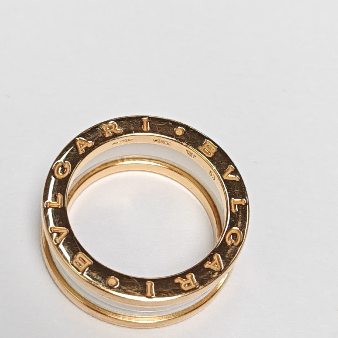 B.ZERO1 18k Rose Gold Ring EU 53