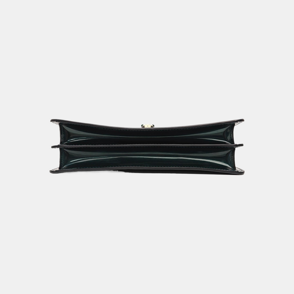 SERPENTI FOREVER Quilted Patent Leather Green