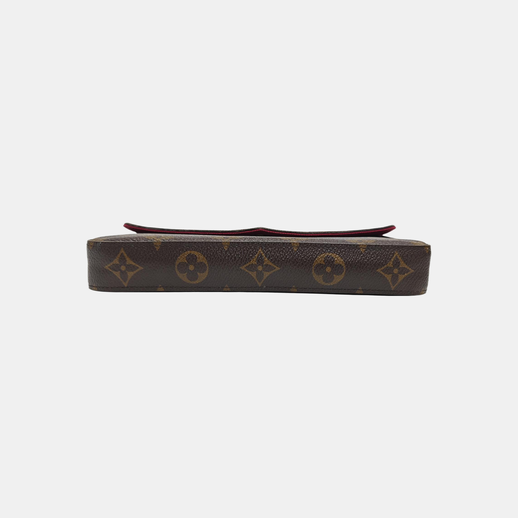 FÉLICIE Monogram Coated Canvas Brown