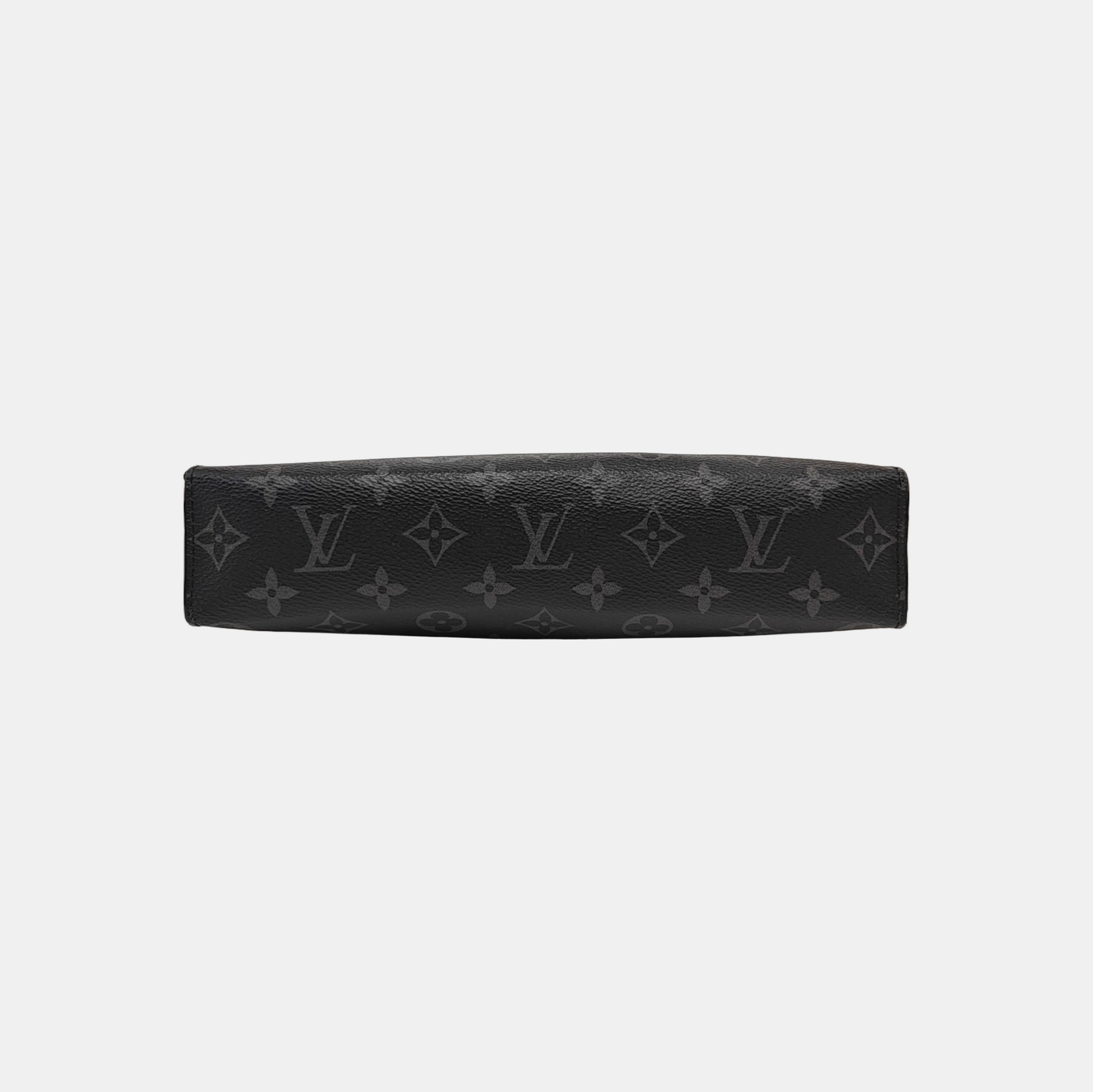 Pochette Voyag MM Monogram Coated Canvas Black