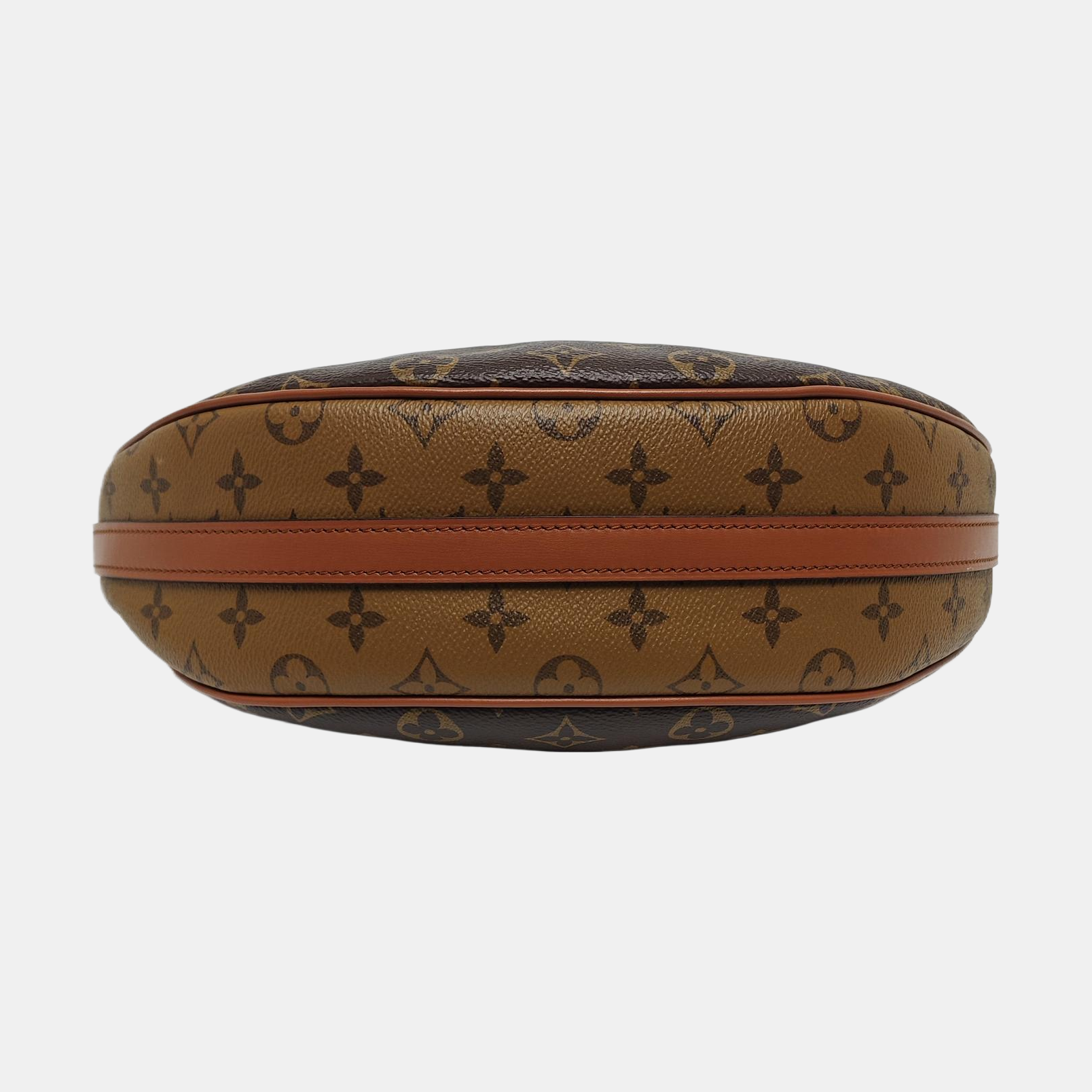 LOOP HOBO Monogram Coated Canvas Brown