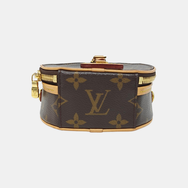 BOITE CHAPEAU Mini Monogram Coated Canvas Brown