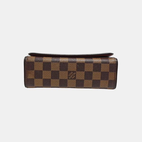 TRIBECA Damier Ebene Coated Canvas Brown