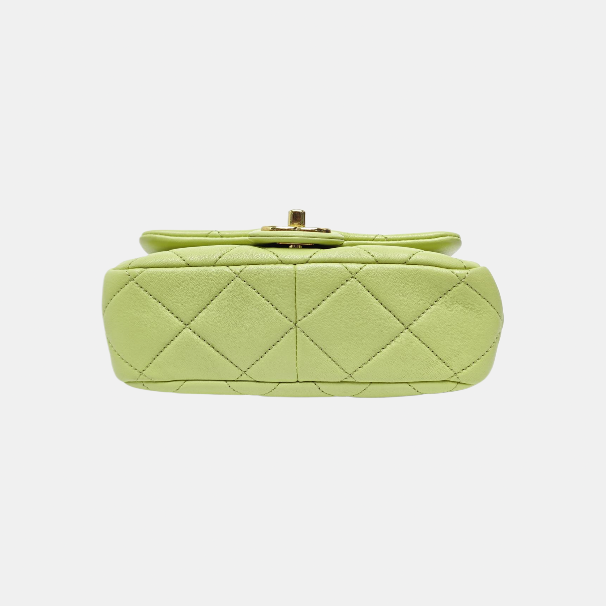 CLASSIC FLAP Mini Quilted Calfskin Green