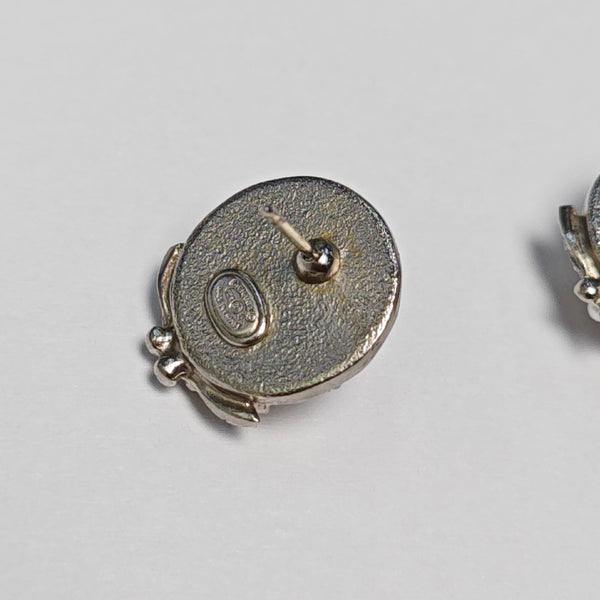 Metal Silver Stud Earrings