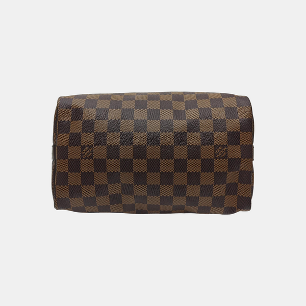 SPEEDY 25 Damier Ebene Coated Canvas Brown