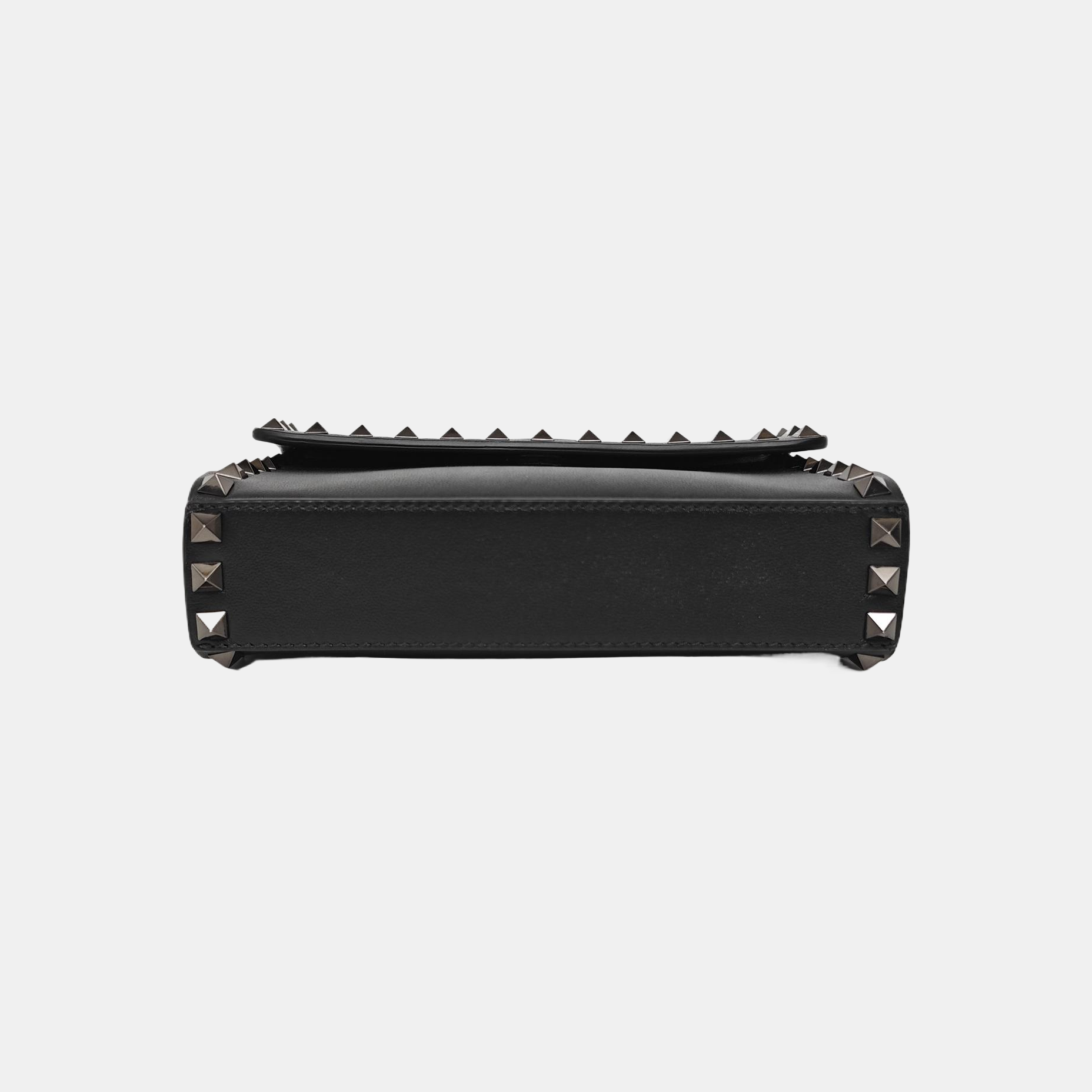Rockstud Calfskin Black