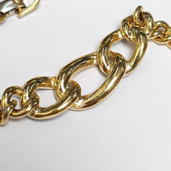 Twist Round Metal Gold Necklace