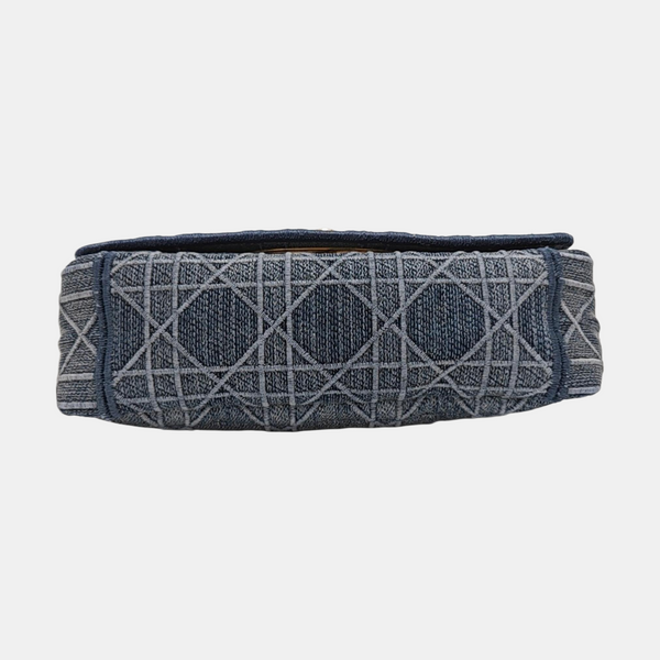 Dior Caro Small Cannage Denim Blue