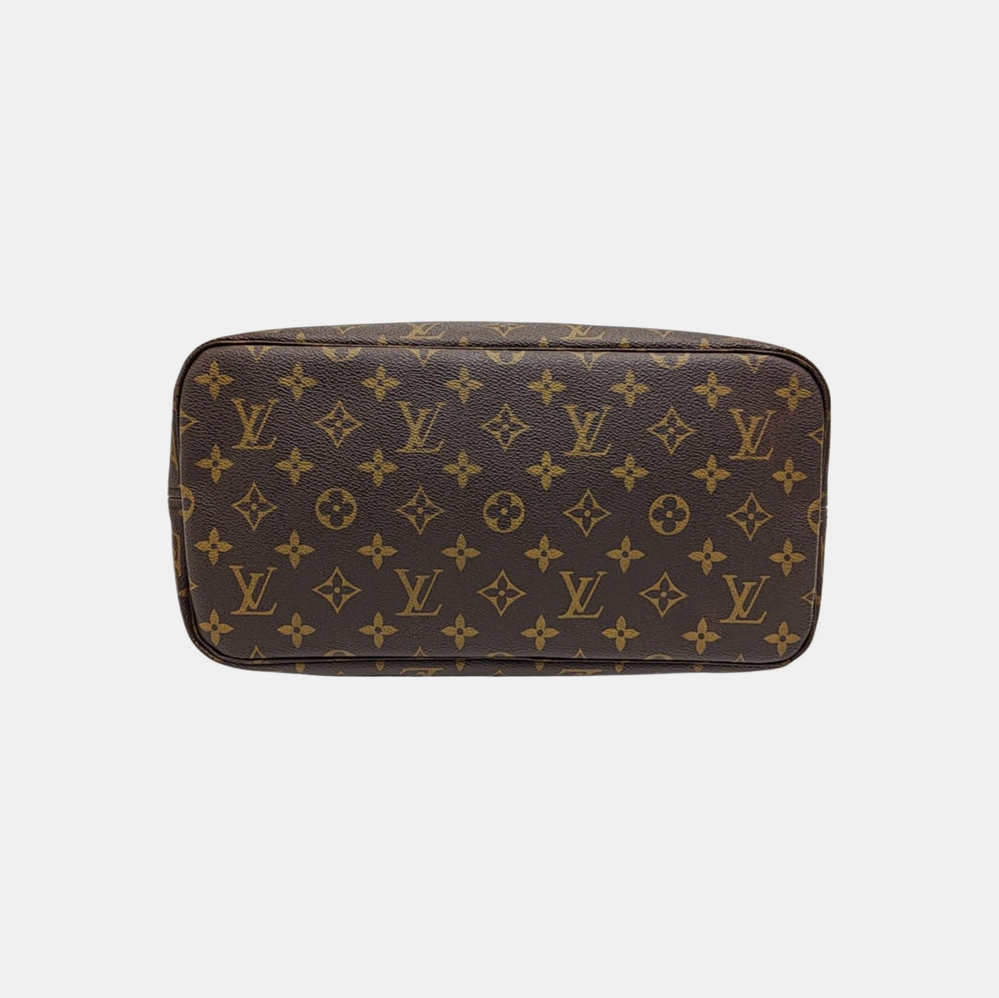 NEVERFULL MM Monogram Coated Canvas Brown
