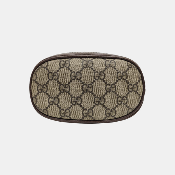 Ophidia Mini Monogram Coated Canvas Beige