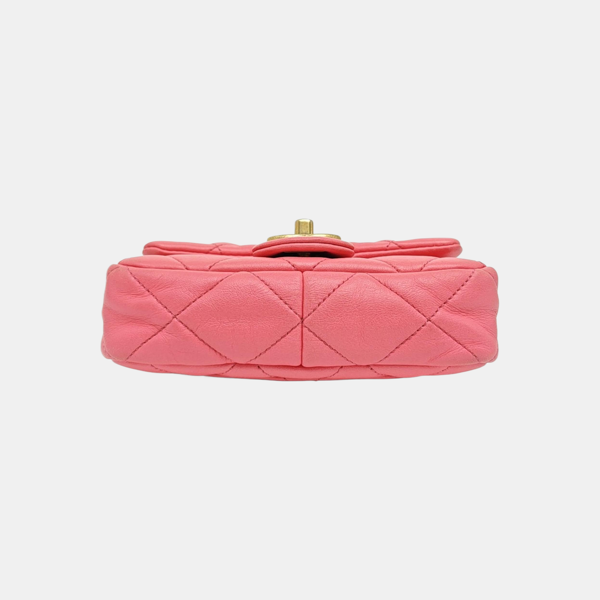CLASSIC FLAP Mini Quilted Lambskin Pink
