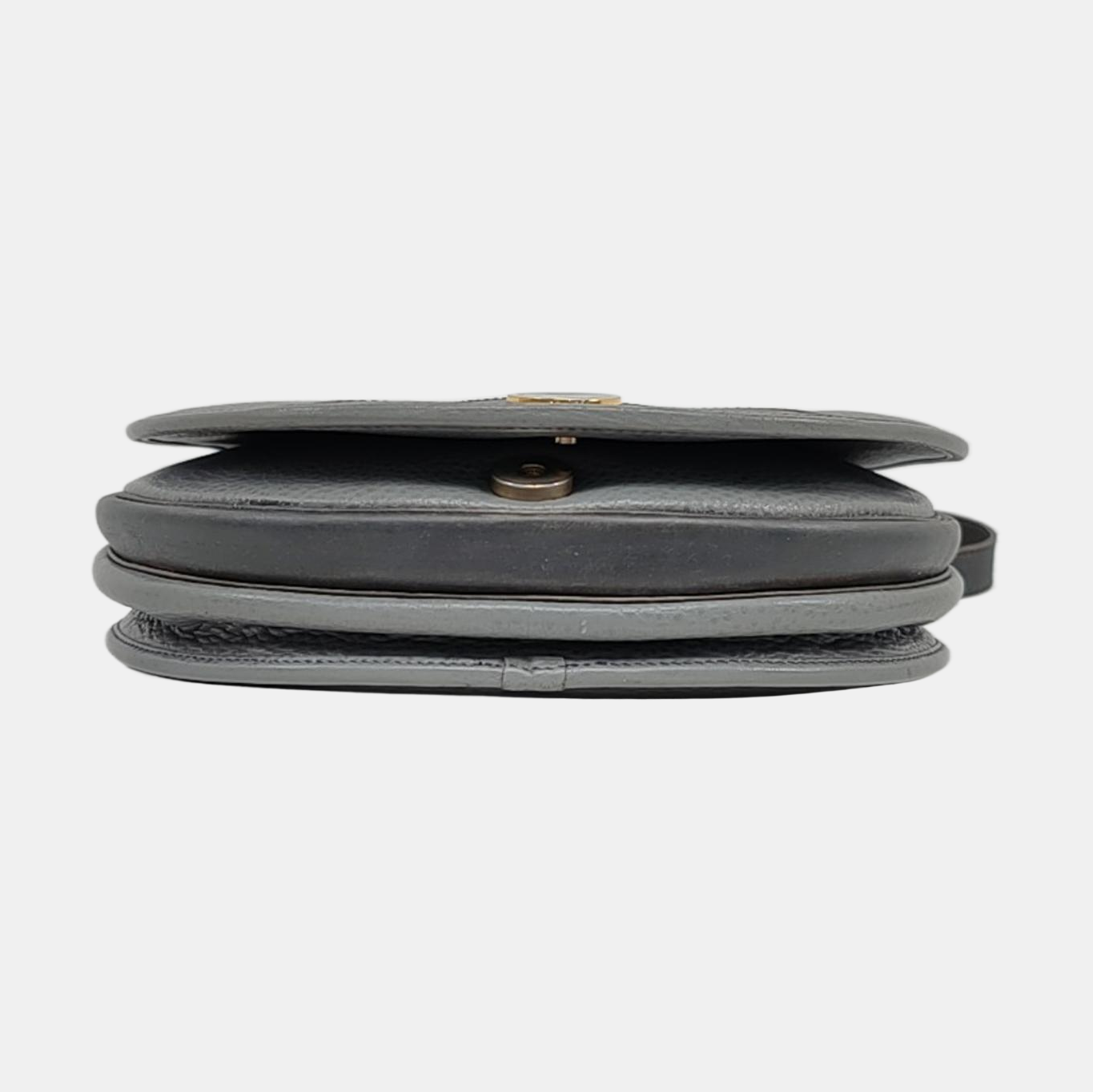 Calfskin Shoulder Bag Gray