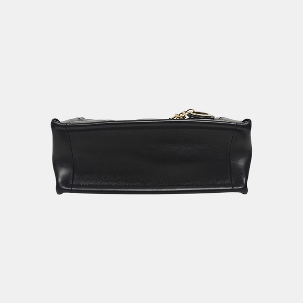 Authenticated pre-owned  Lady D-Joy Mini Quilted Calfskin Black - Tote Bag at Looply