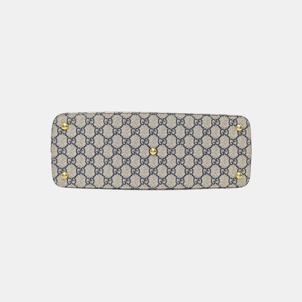 GG Blooms Monogram Coated Canvas Beige