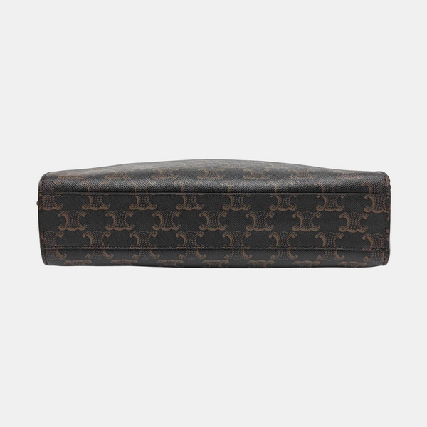CABAS CELINE Small Coated Canvas Brown