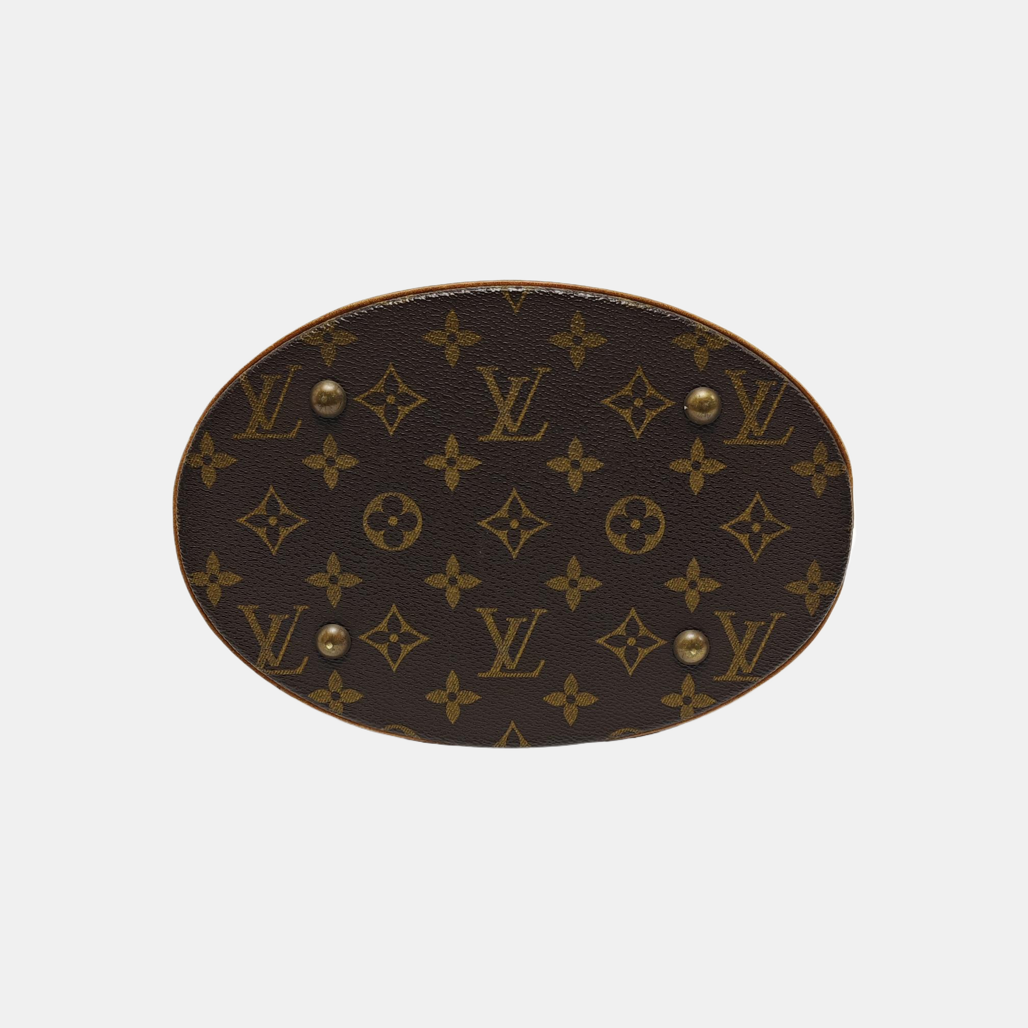BUCKET PM Monogram Coated Canvas Brown