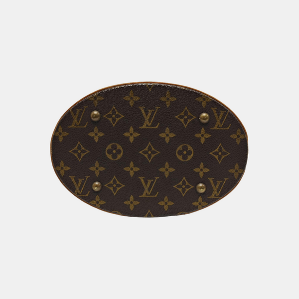 BUCKET PM Monogram Coated Canvas Brown