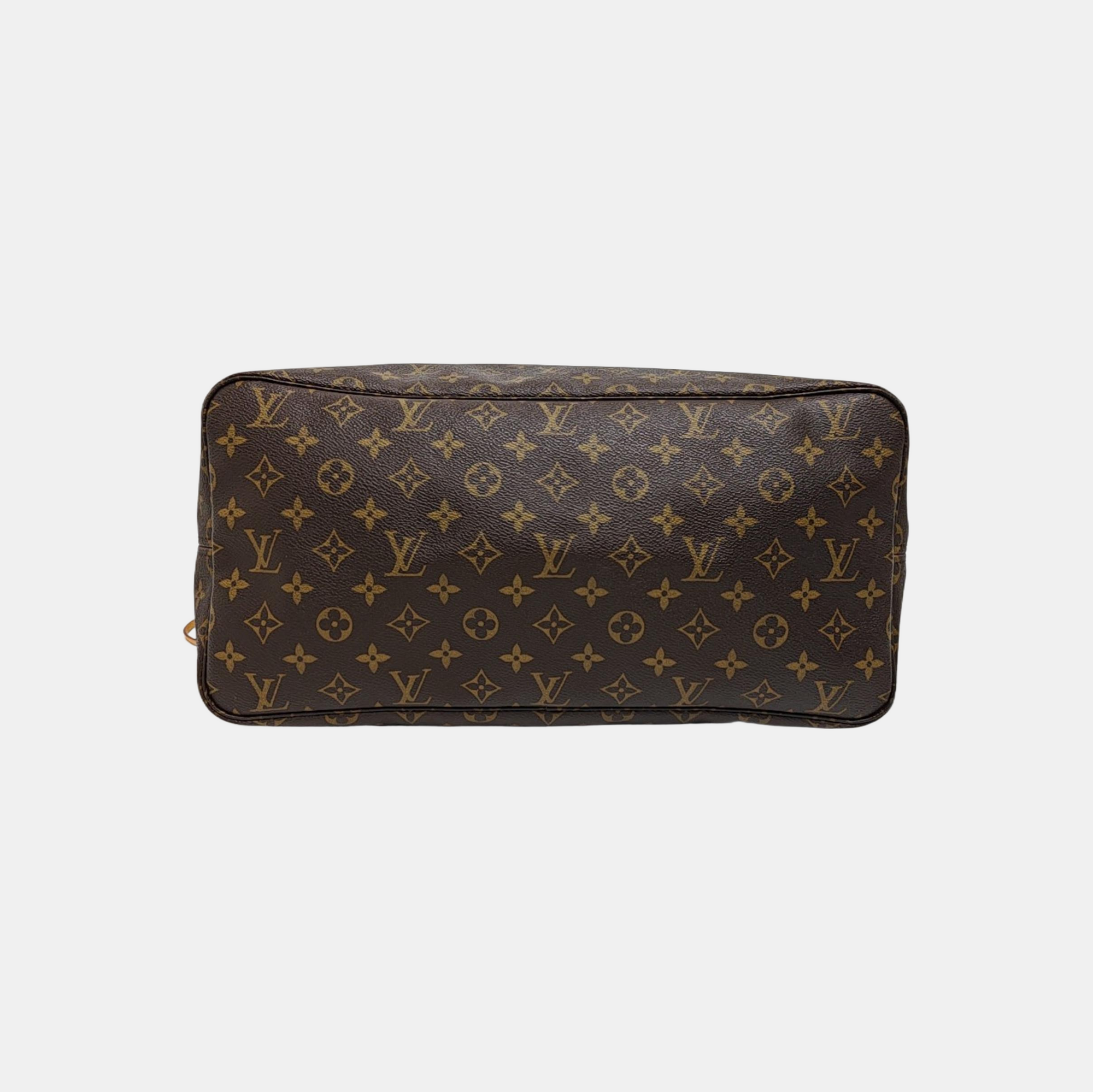 NEVERFULL GM Monogram Coated Canvas Brown