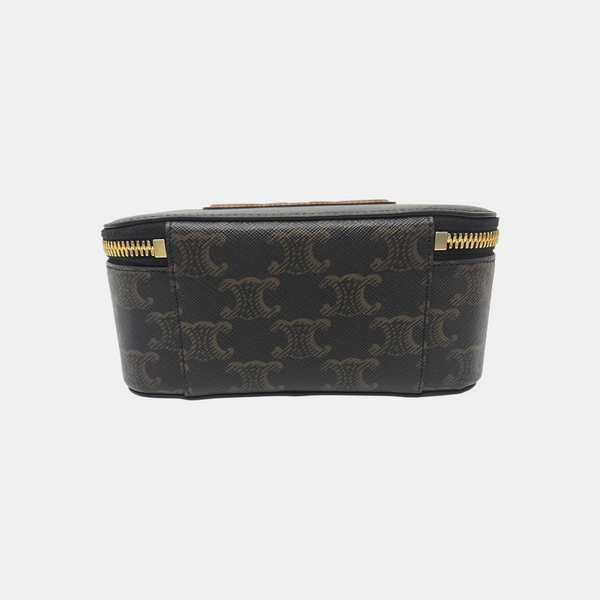 TRIOMPHE Mini Quilted Coated Canvas Black