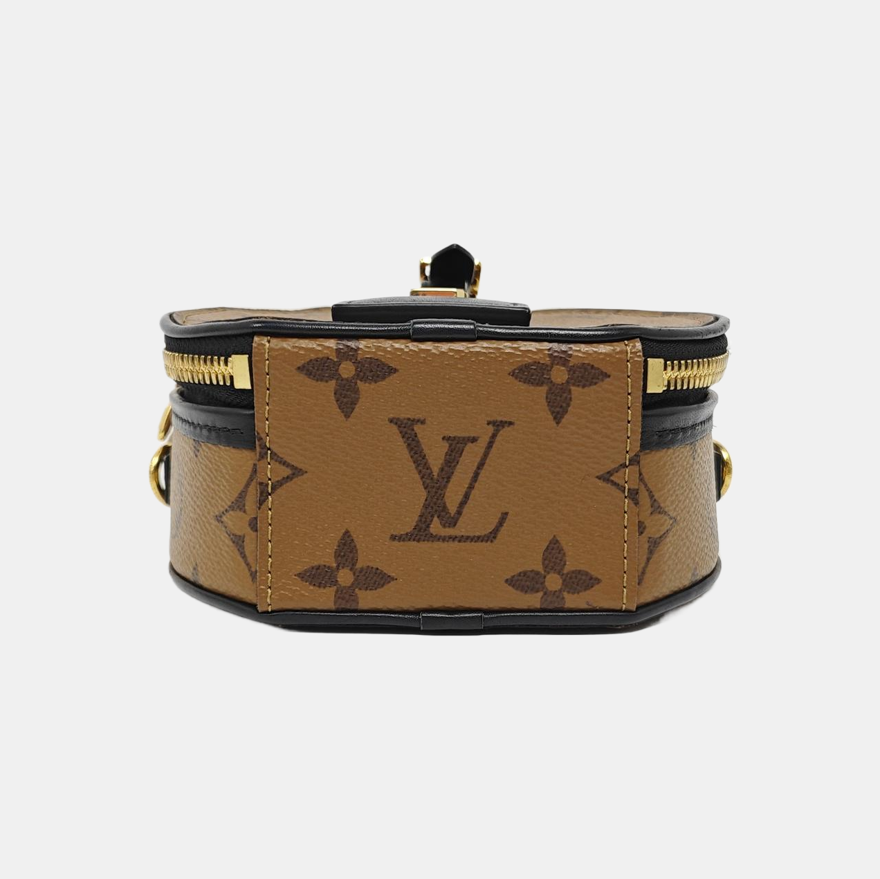 BOITE CHAPEAU Mini Monogram Coated Canvas Brown