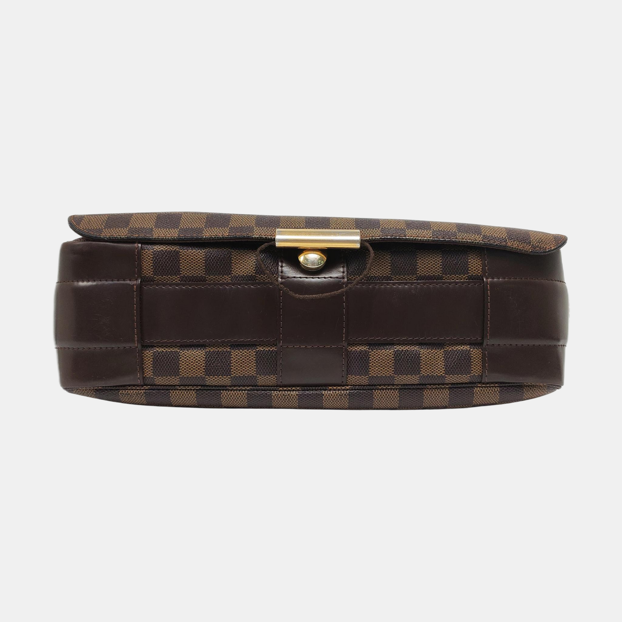 BASTILLE Damier Ebene Coated Canvas Brown