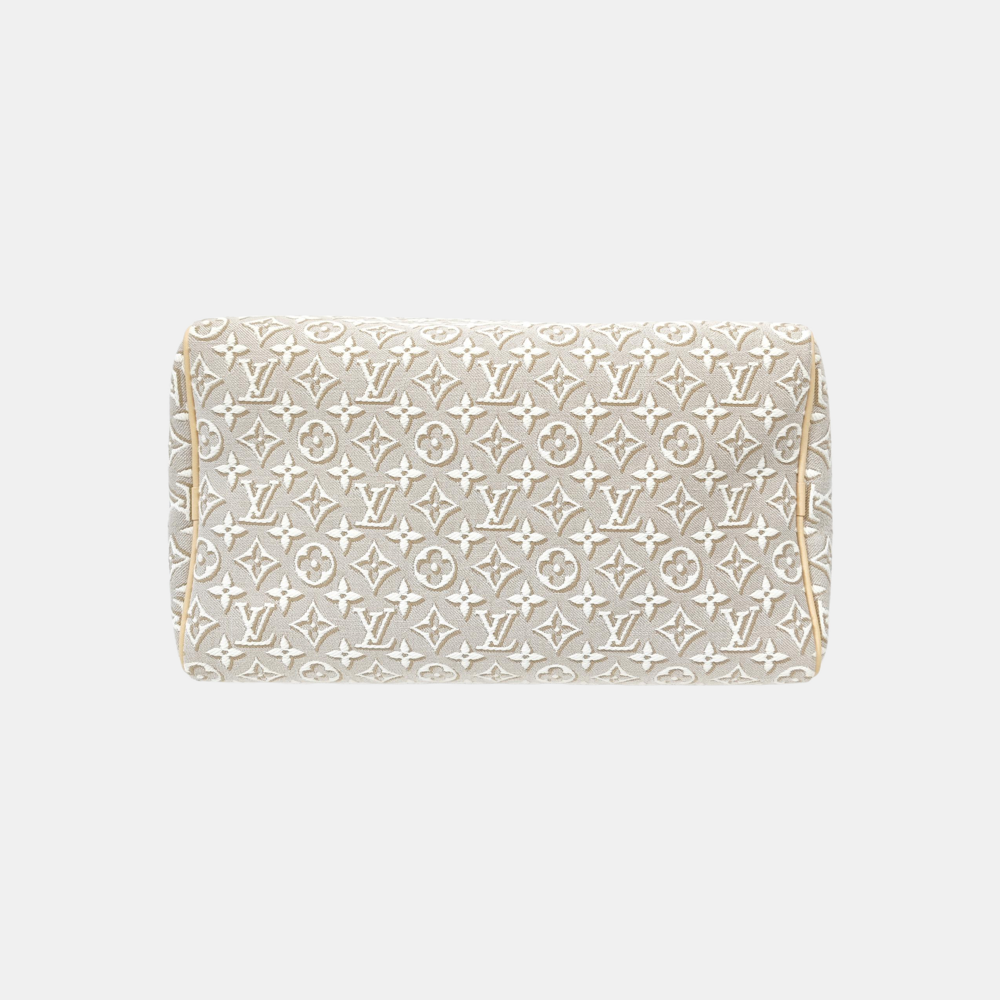 SPEEDY SOFT 30 Monogram Fabric Beige
