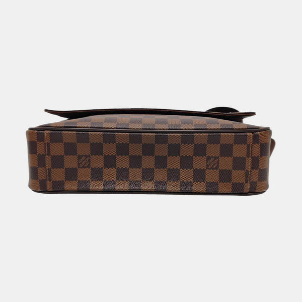 SHELTON MM Damier Ebene Coated Canvas Brown