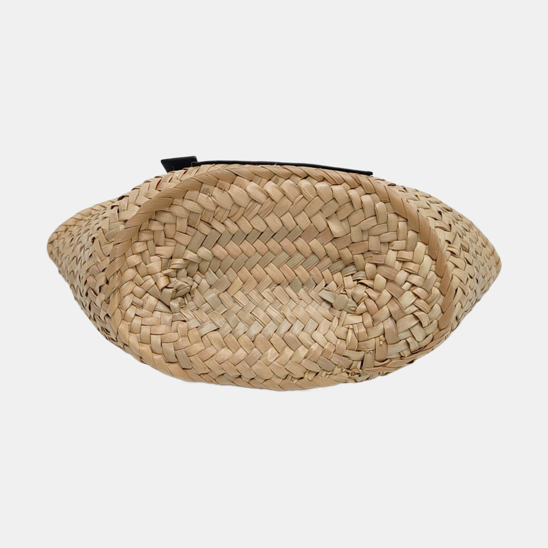 Authenticated pre-owned  Basket Straw Beige - Top Handle Bag at Looply