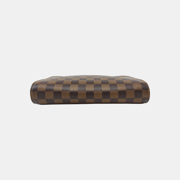 SAINT LOUIS Damier Ebene Coated Canvas Brown