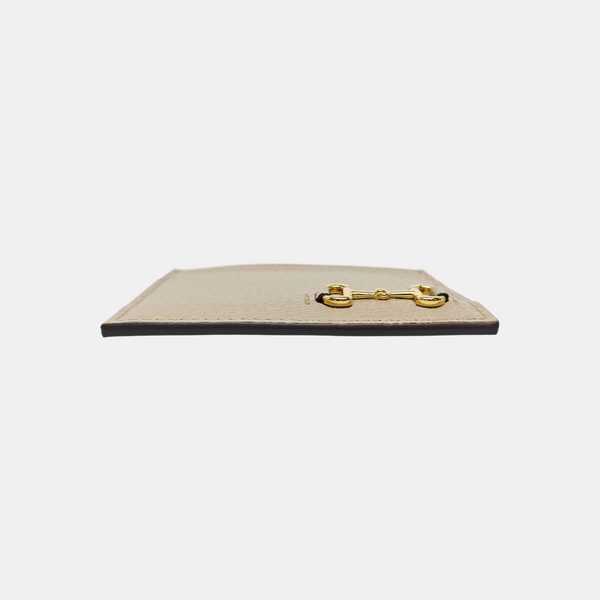 Calfskin Card Holder Beige